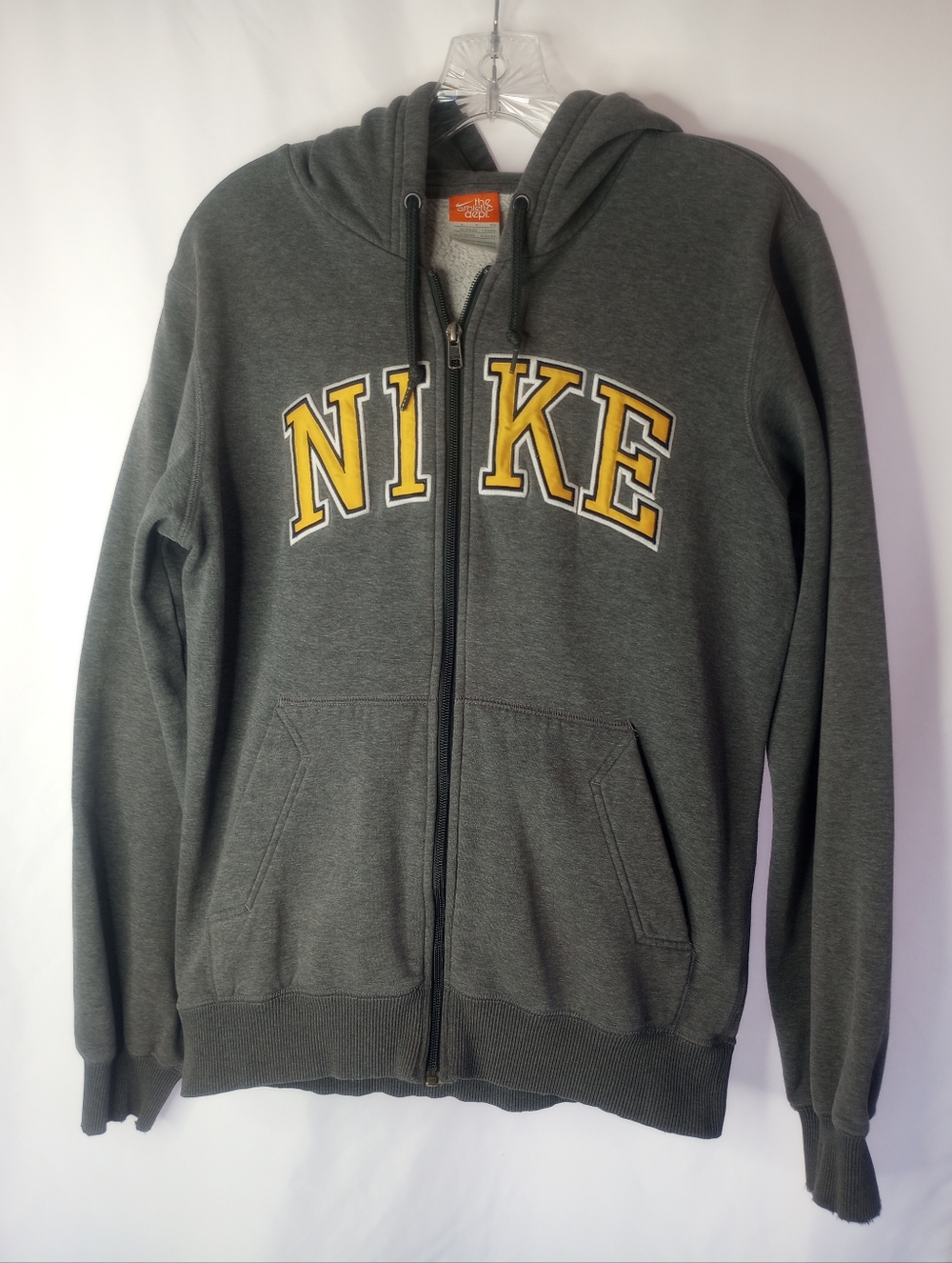 *Nike Zip Up Hoodie Gray Size S